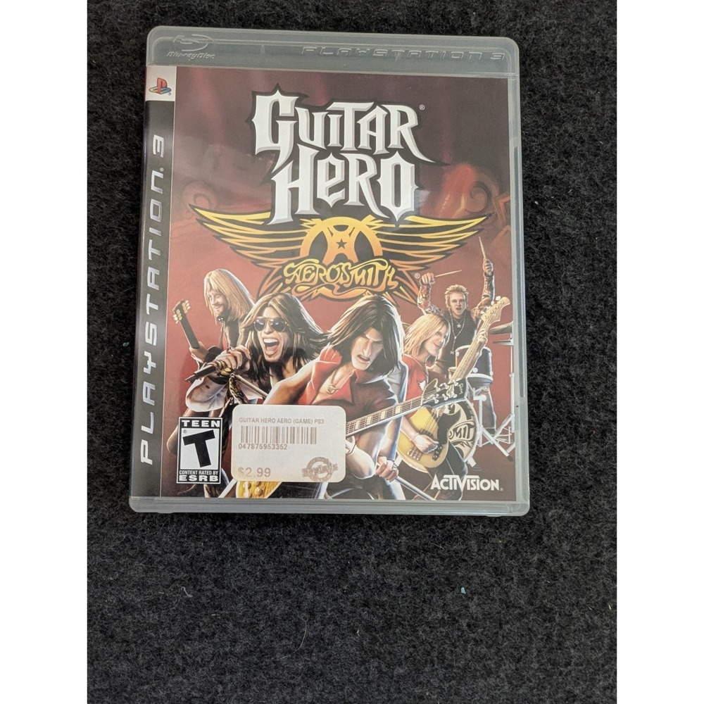 Guitar Hero Aerosmith Sony PlayStation 3 PS3 Complete With Manual‎